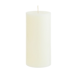 Mega Candles - 3" x 6" Unscented Round Pillar Candle - Ivory