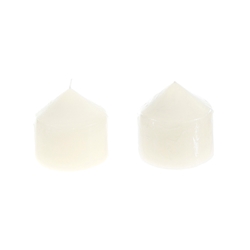 Mega Candles - 3" x 3" Unscented Dome Top Event Pillar Candle - Ivory