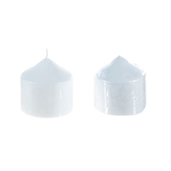 Mega Candles - 3" x 3" Unscented Dome Top Event Pillar Candle - White
