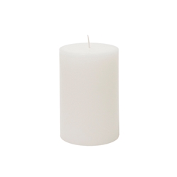 Mega Candles - 2" x 3" Unscented Round Pillar Candle - White