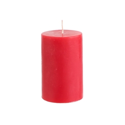 Mega Candles - 2" x 3" Unscented Round Pillar Candle - Red