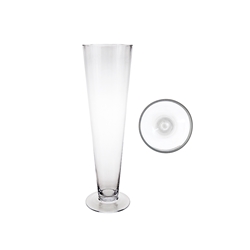 Mega Vases - 5" x 16" Trumpet Glass Vase - Clear